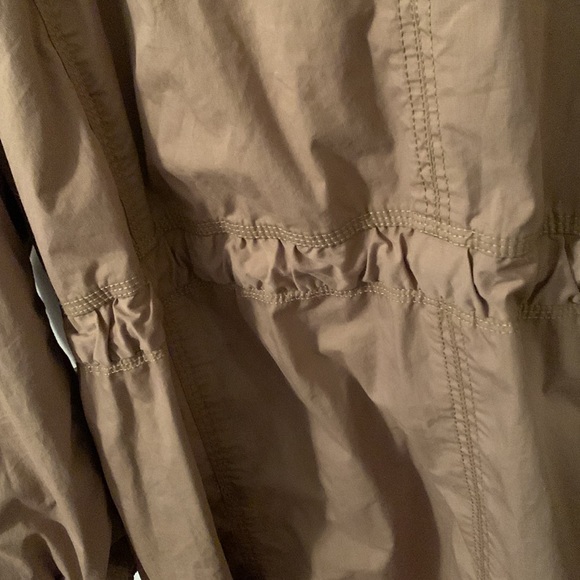 Eddie Bauer khaki utility jacket drawstring waist & hem large pockets size 4x - Picture 9 of 15